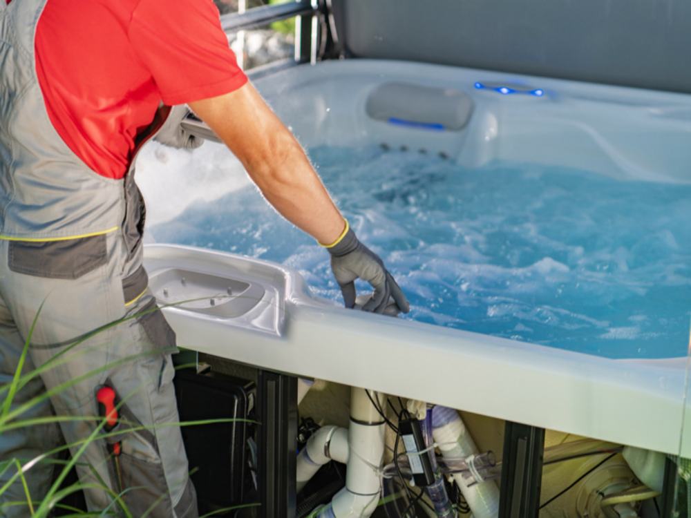Safe electrical setup for hot tubs and swim spas for homes in Grimes, IA